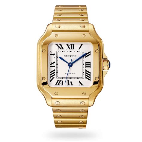 gold cartier watch|cartier gold watches for men.